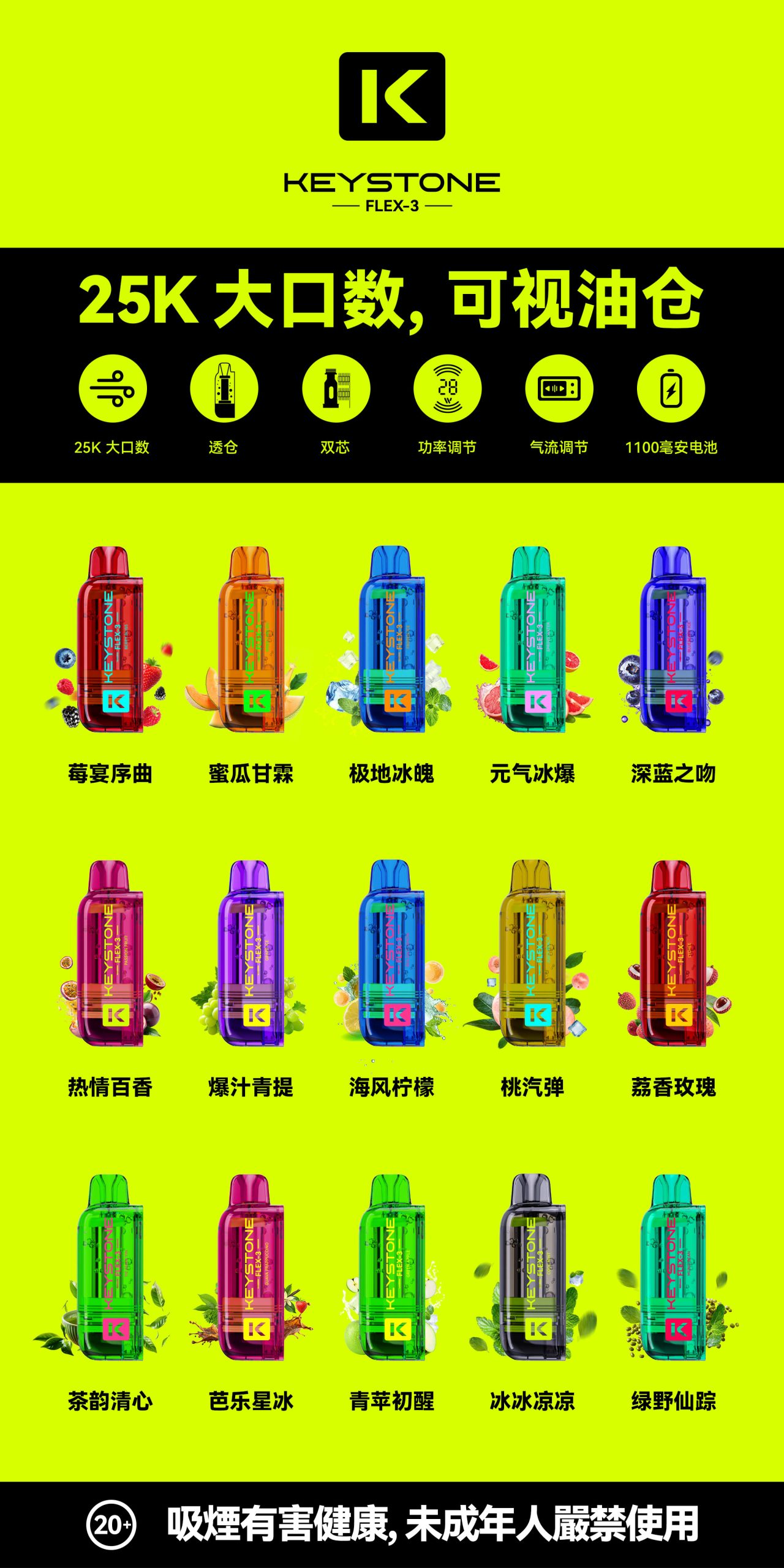 钥石 KEYSTONE FLEX-3|25000口 專彈專機套裝:圖片 16